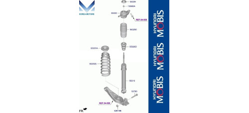 mobis rear shock absorbers for kia sportage 2021-24